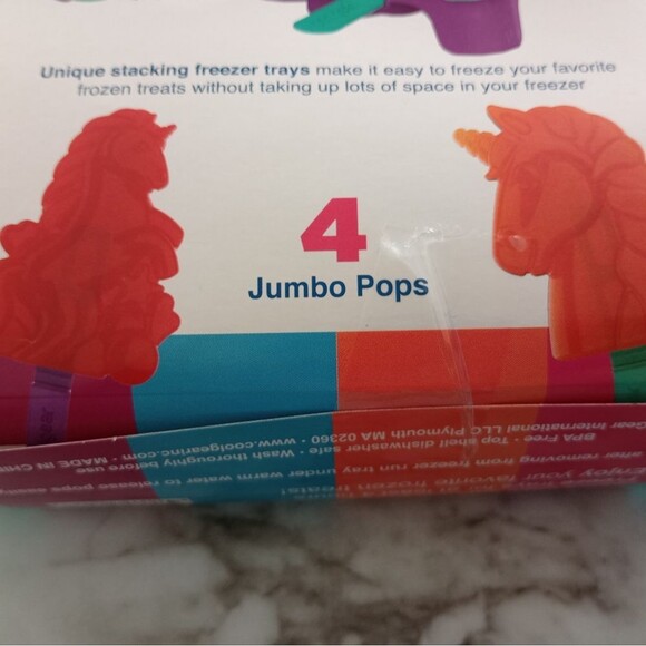 NIP Coolgear Unicorn Ice Pops Ice Molds - Picture 3 of 4